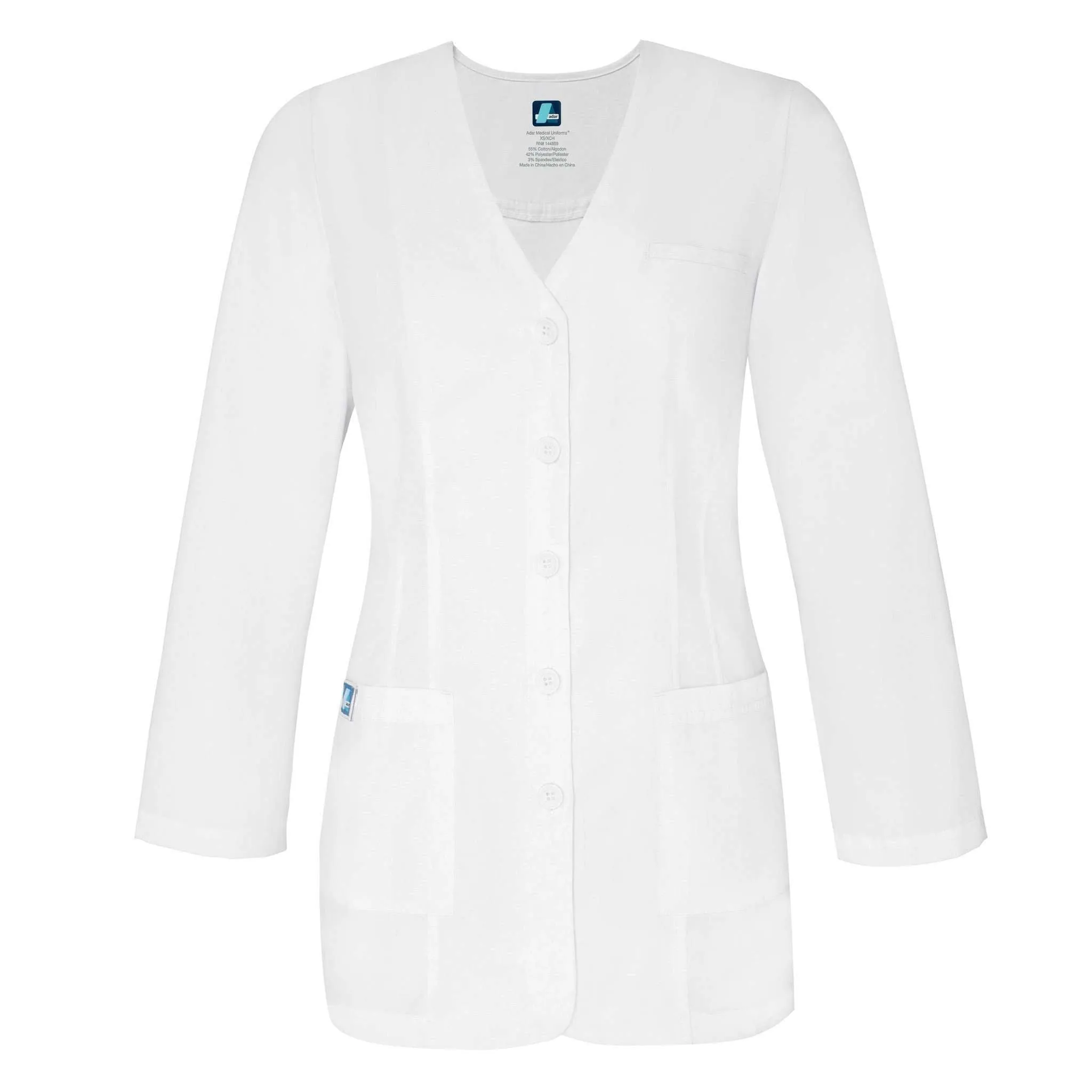 Adar Universal 31" Womens Princess V Neck Consultation Coat