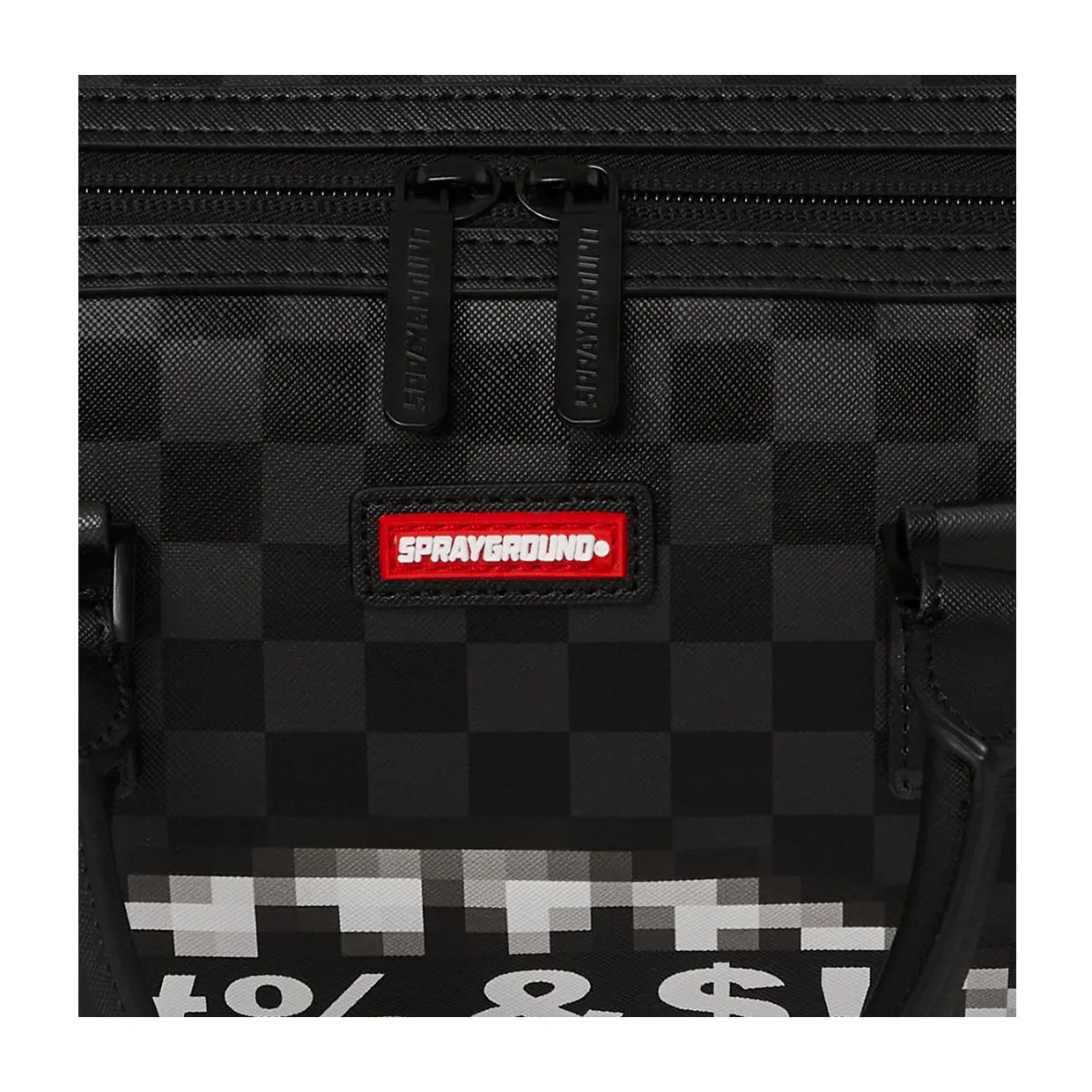 Borsa Sprayground 'What The Beep' Shark Mini Duffle Nero