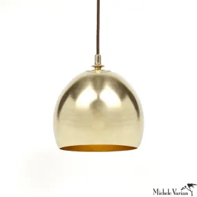 Brass Finial Dome Pendant Light