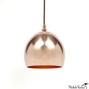 Copper Finial Dome Pendant Light