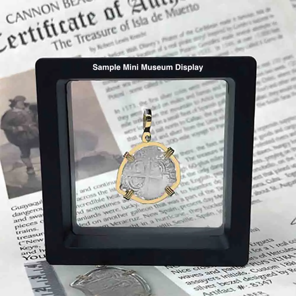 Dutch East India Company 1763 Silver 6 Stuiver Ship Shilling "I Struggle and Survive" Sterling Silver Pendant | Artifact #8517