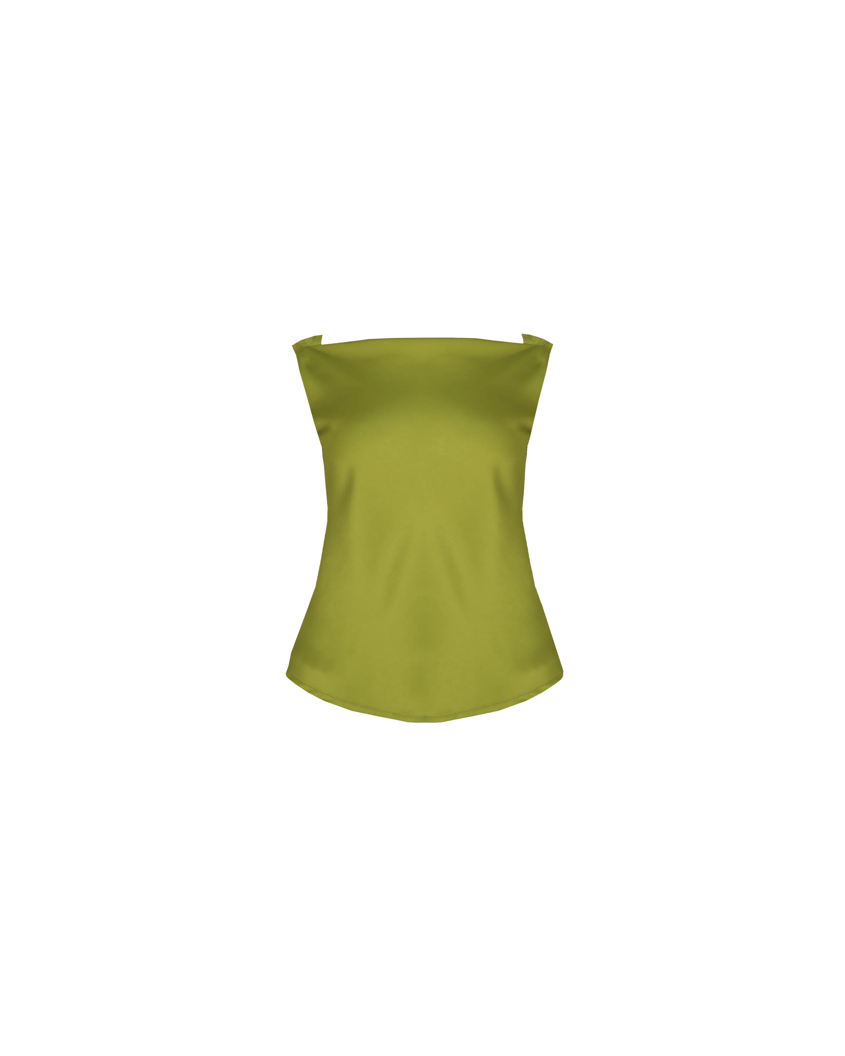 FIREBIRD COWL SLEEVELESS TOP PEA GREEN