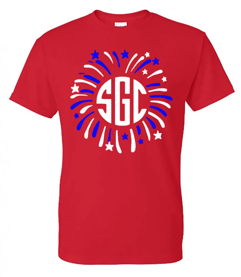 FIREWORKS MONOGRAM SHIRT