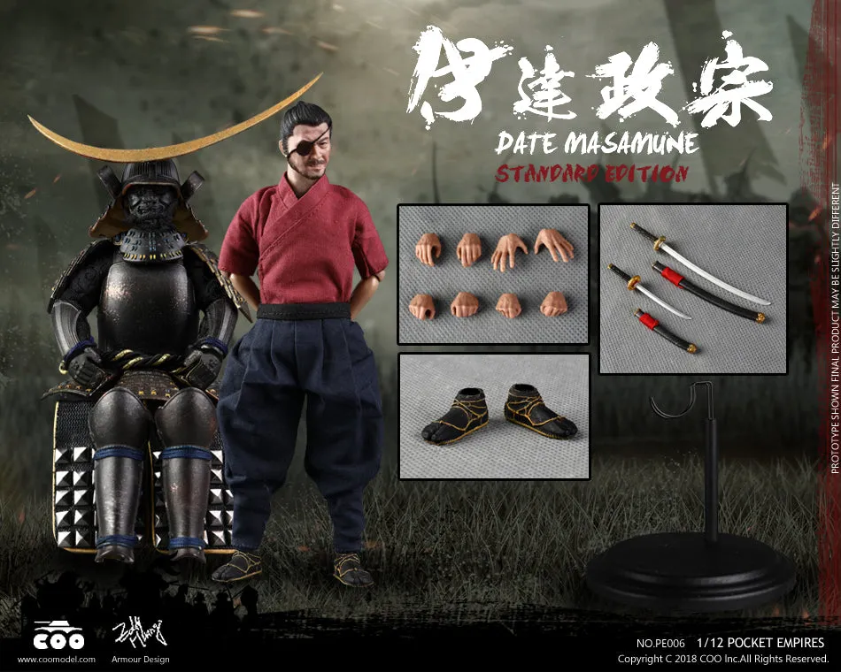 In Stock- Palm Empire Japanese Samurai Date Masamune (Standard) 1/12 Scale Figure