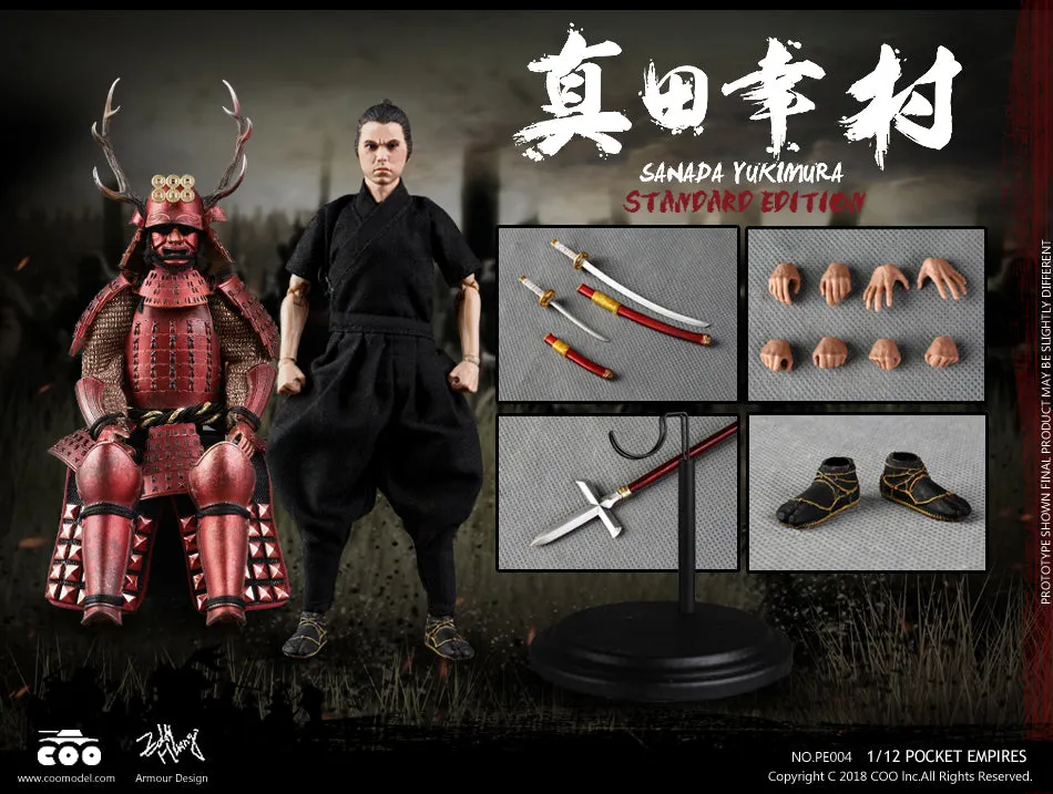 In Stock - Palm Empire Japanese Samurai Sanada Yukimura (Standard) 1/12 Scale Figure