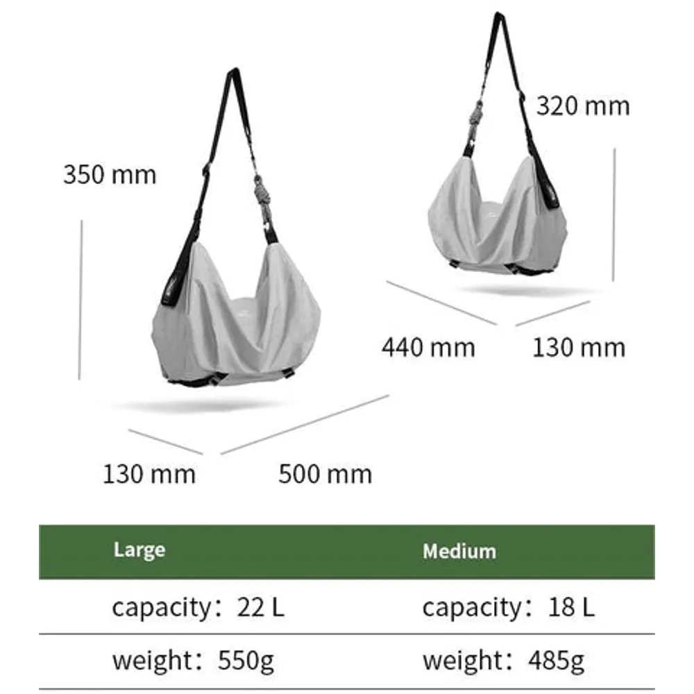 NIID NIID VIA DUAL PURPOSE DUFFLE 22L-ASH