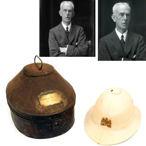 Original British Wolseley Pattern Helmet of Sir Ernest Bickham Sweet-Escott KCMG