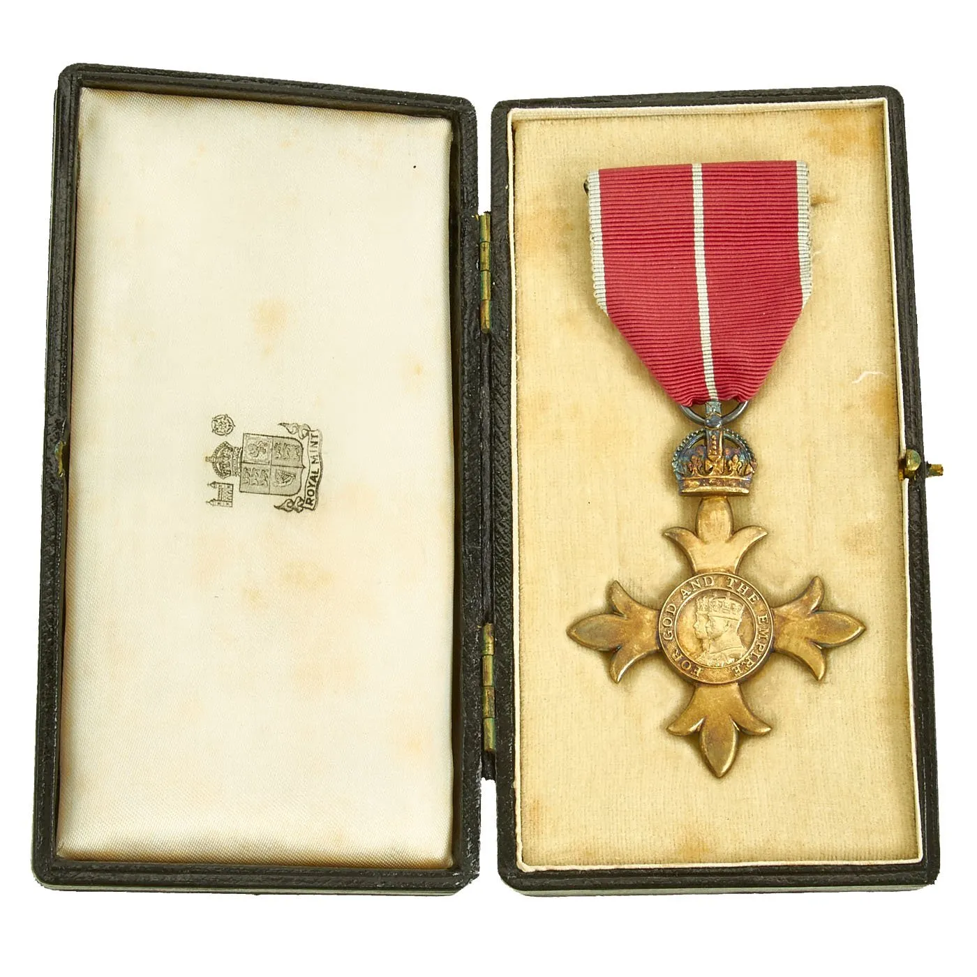 Original British WWII Cased Order of the British Empire 4th Class Military Medal - O.B.E. (MILY)