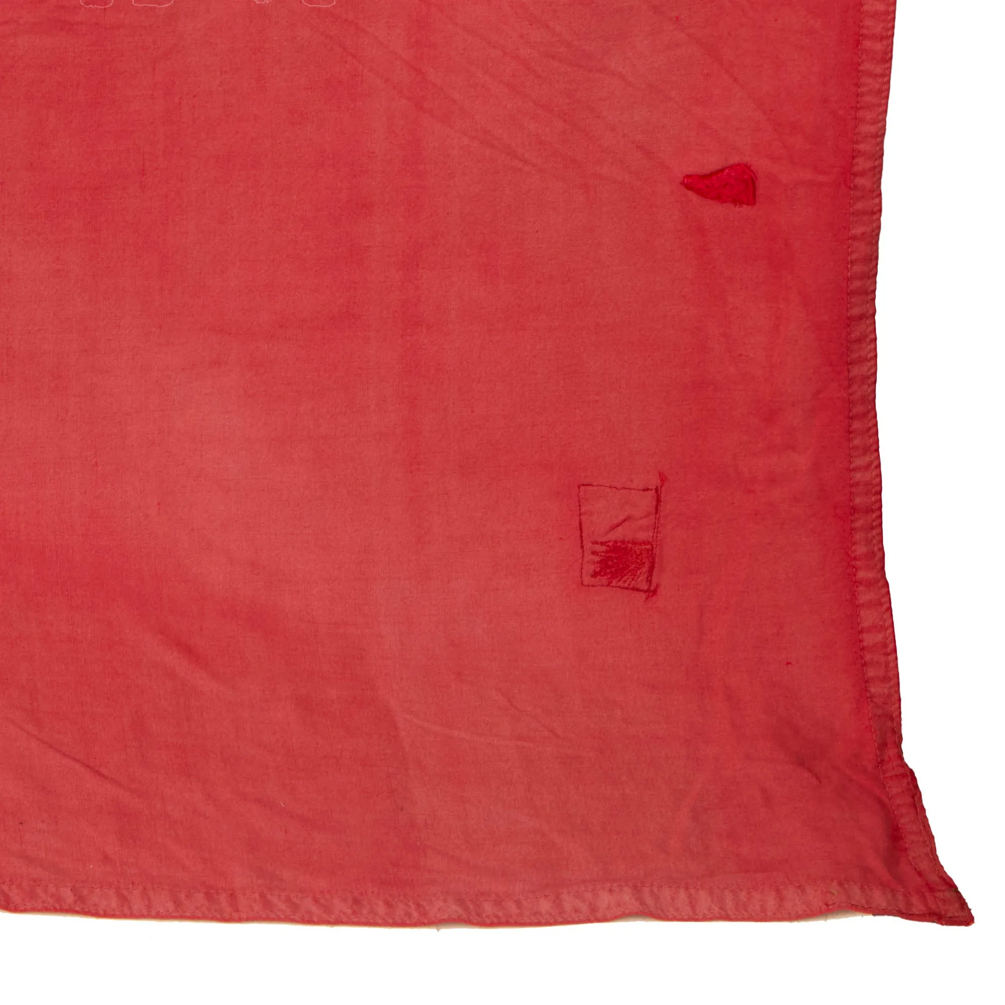 Original Bulgarian Cold War Era People's Republic of Bulgaria Large Multi-Piece Construction Flag - 1971-1990 - 78" x 118”