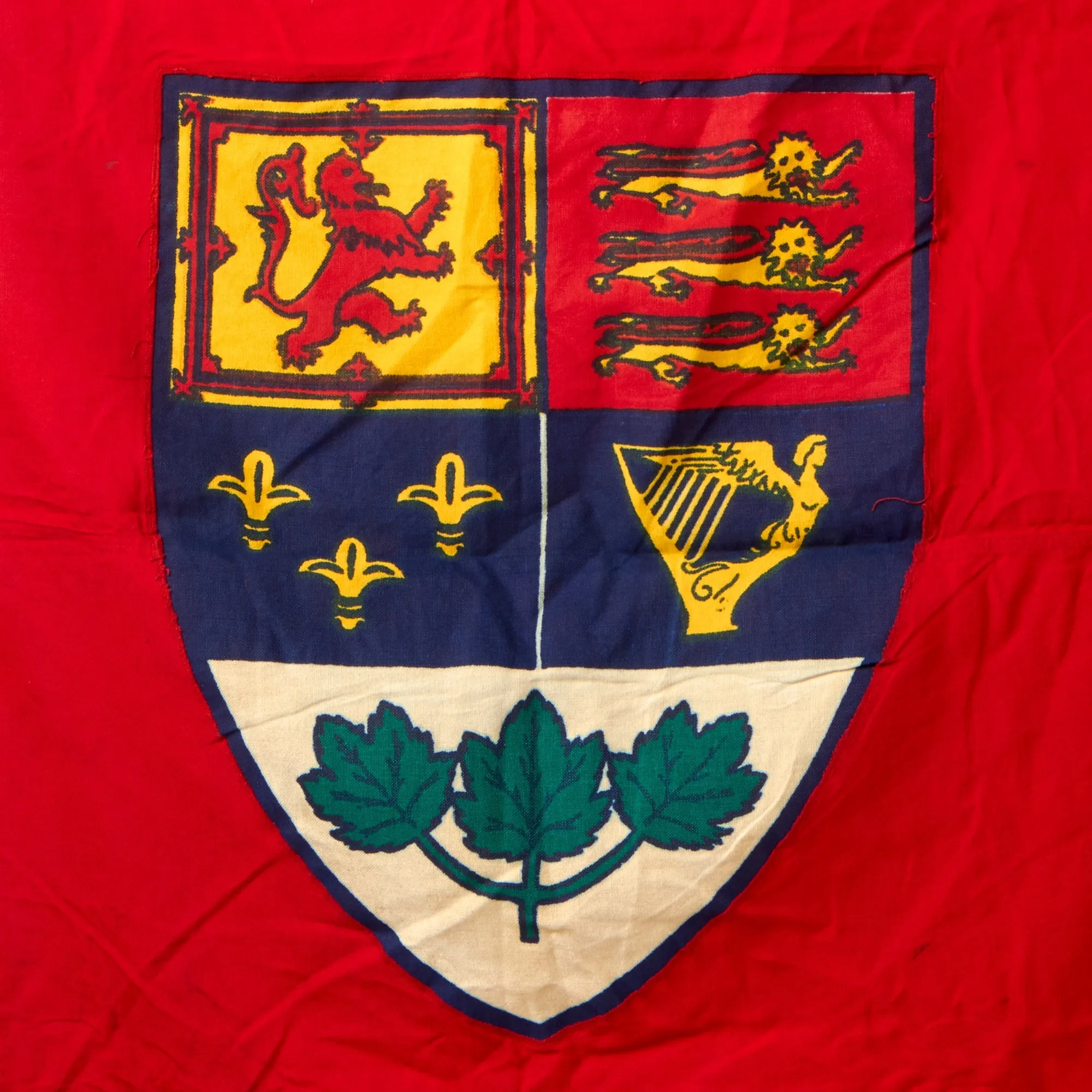 Original Canadian WWI / WWII American Made Red Naval & Civil Ensign Flag by Dettras Flag Products - 4' × 6'