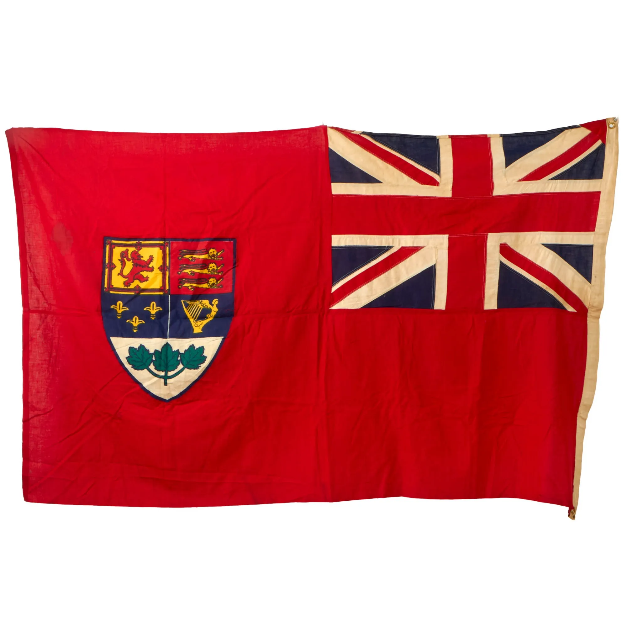 Original Canadian WWI / WWII American Made Red Naval & Civil Ensign Flag by Dettras Flag Products - 4' × 6'