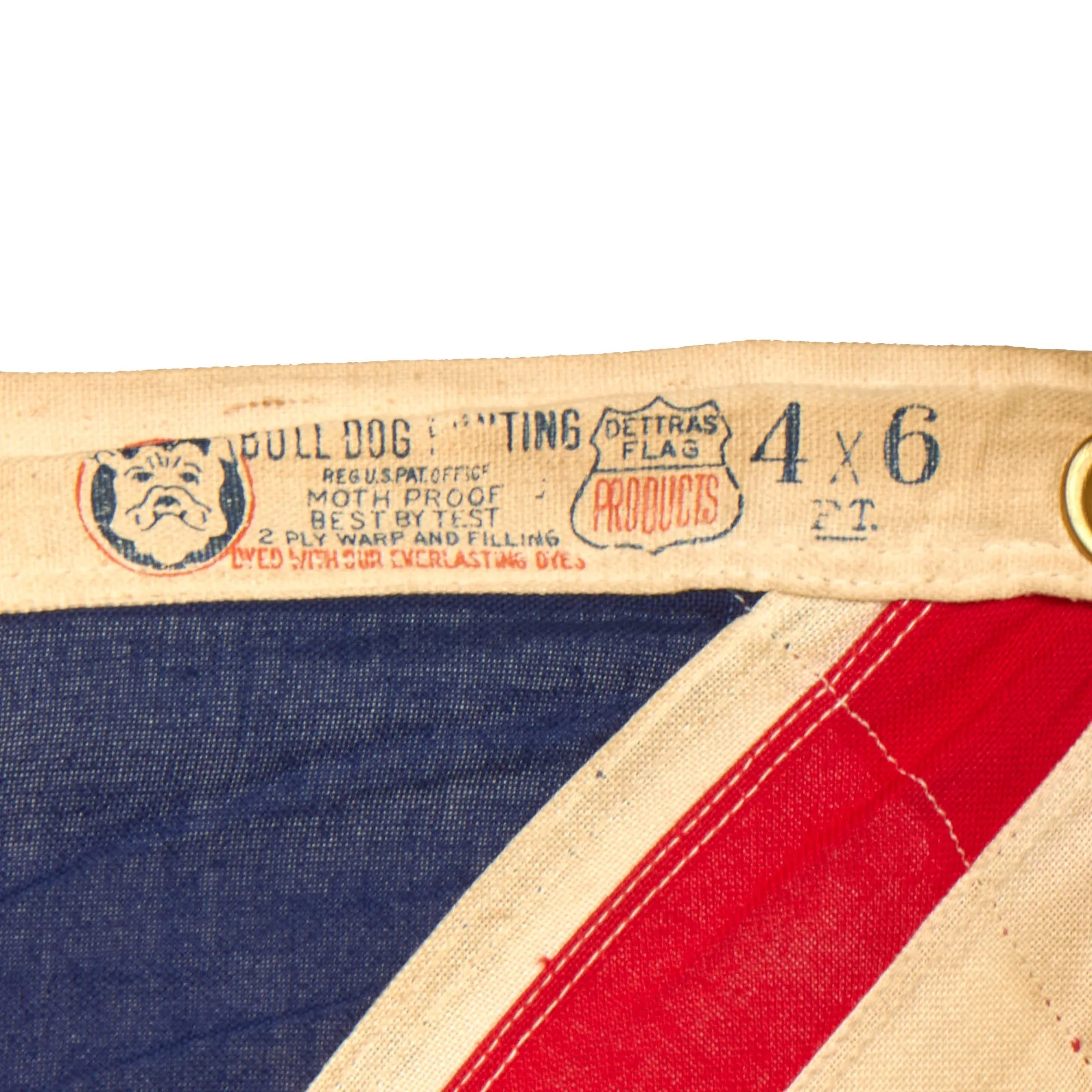 Original Canadian WWI / WWII American Made Red Naval & Civil Ensign Flag by Dettras Flag Products - 4' × 6'