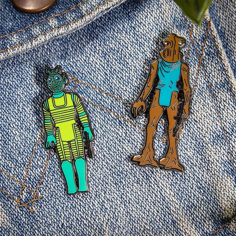 Pin Kings Star Wars Enamel Pin Badge Set 1.7 – Greedo and Hammerhead