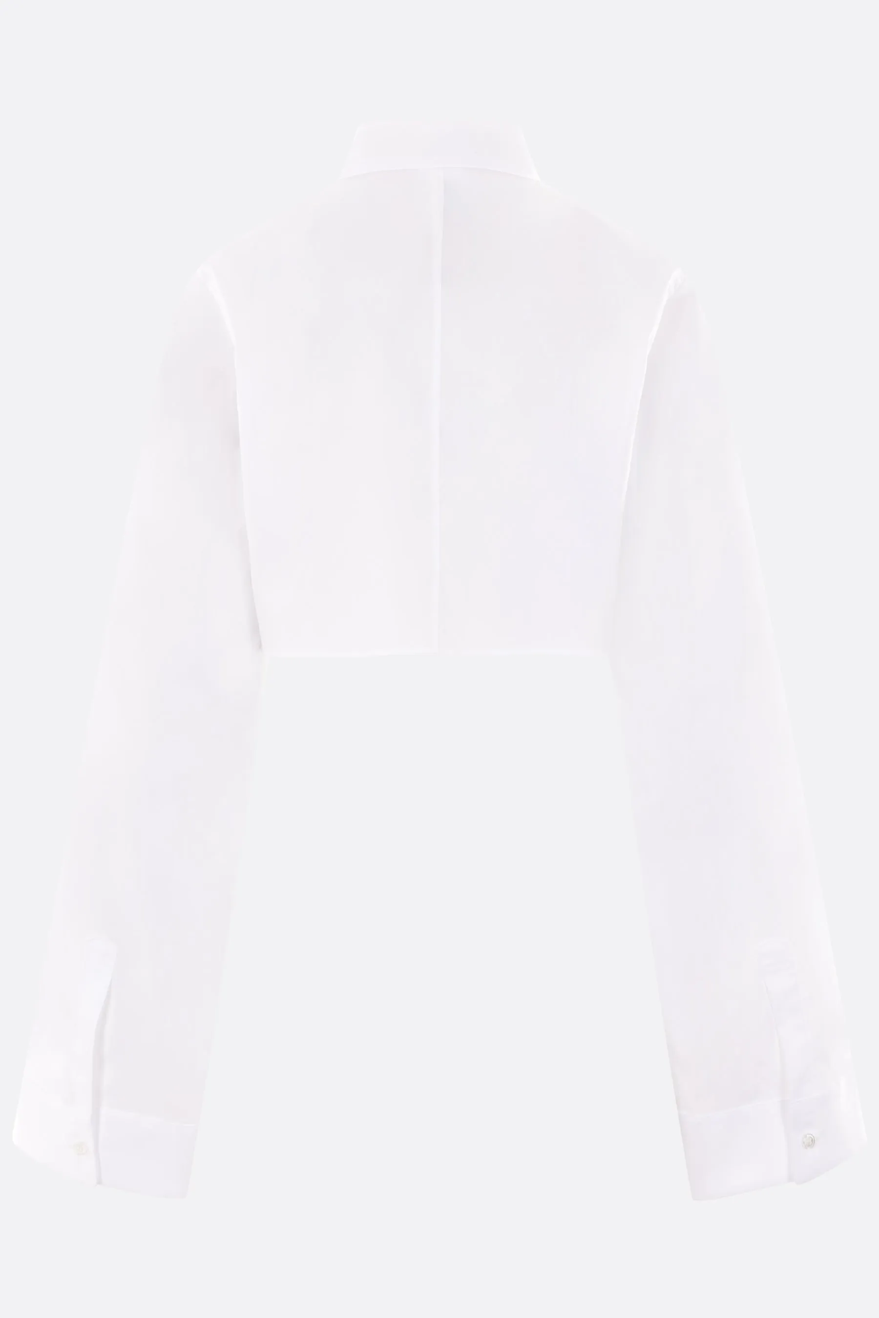poplin cropped shirt