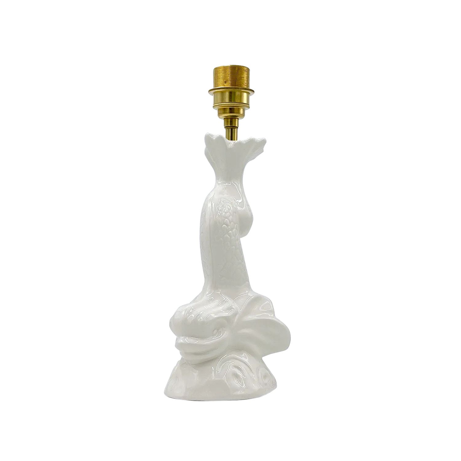 Small Cream Dolphin Lamp