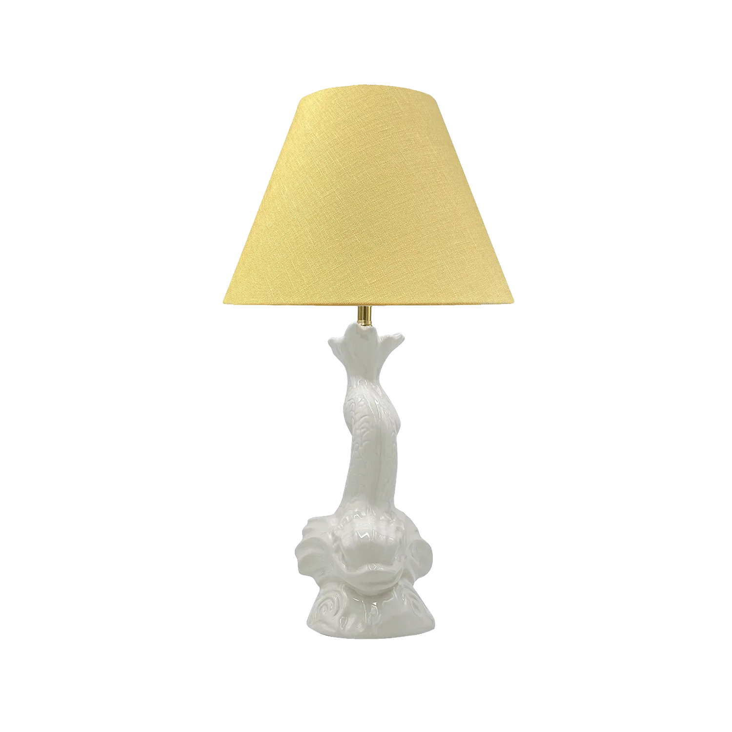 Small Cream Dolphin Lamp