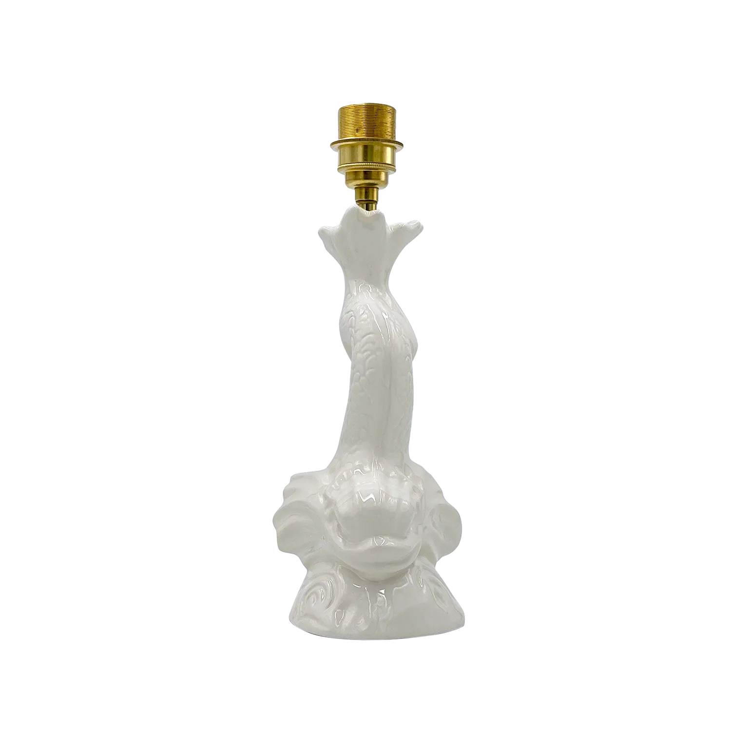 Small Cream Dolphin Lamp