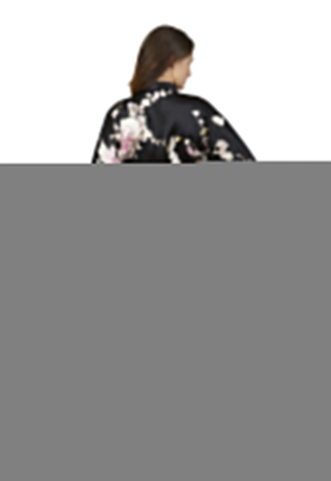 Tsuru Short Silk Happi Coat Kimono